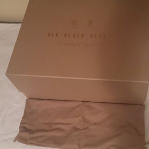 Burberry box with dust bag and ribbon